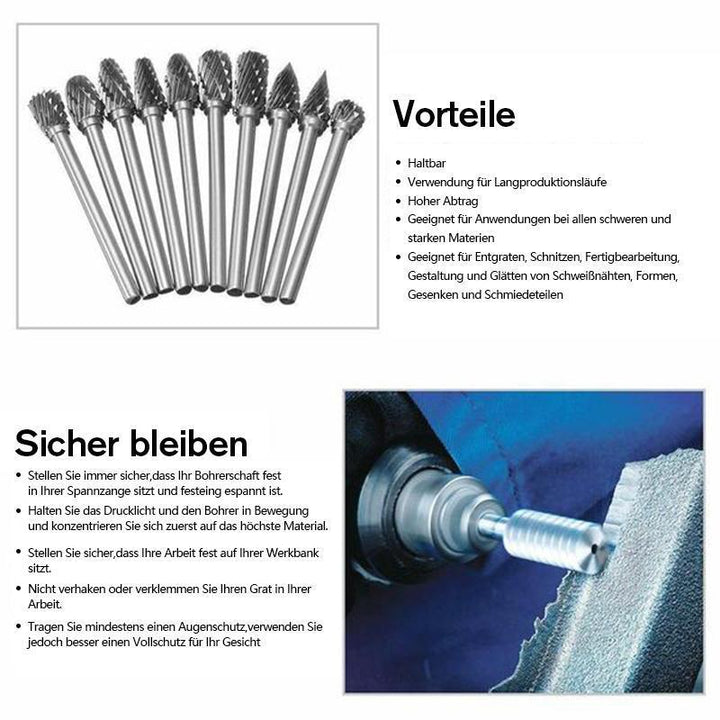 10 in 1 Tungsten Steel Grinding Head (10PCS) | Bowlift