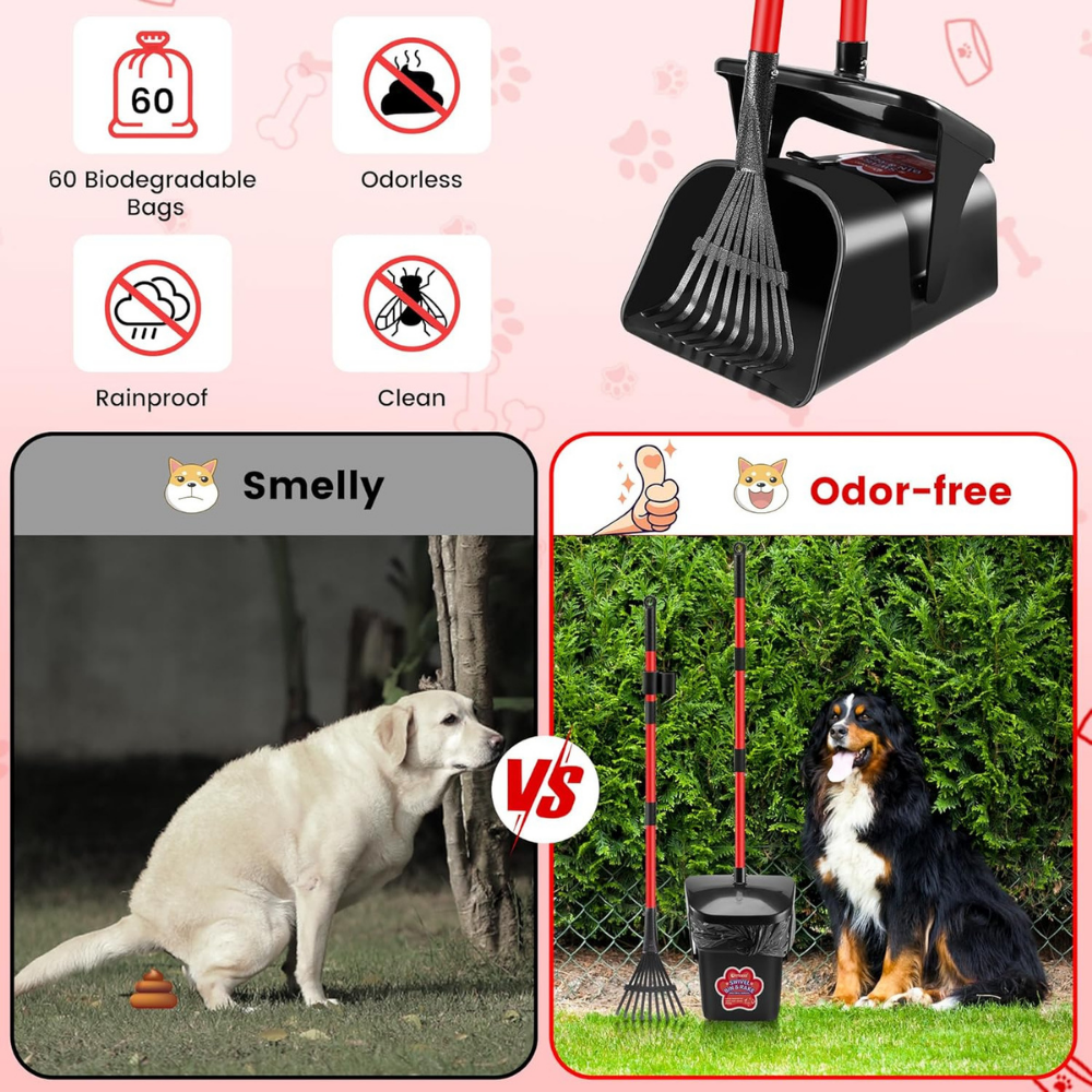 PetScoop Pro •  Heavy Duty Poop Scooper