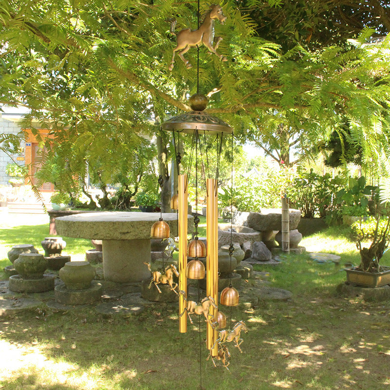 BowLift | Retro Bronze Horse Wind Chime