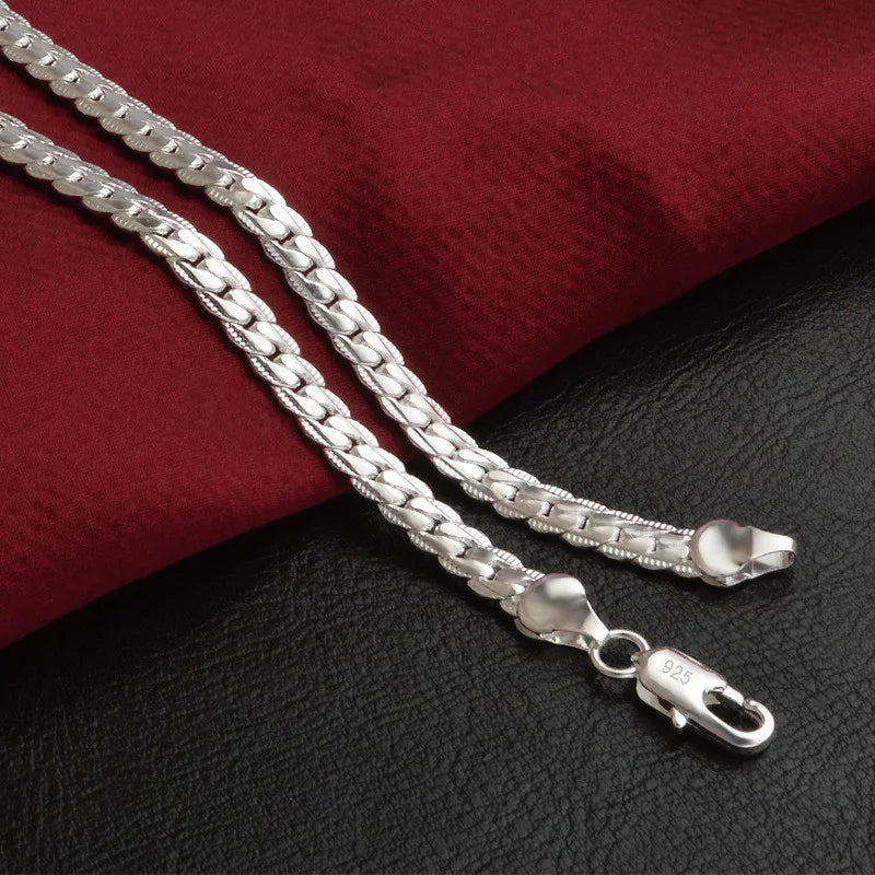 SilverGlow Necklace – Luxe 925 Silver Necklace for Women Bowlift