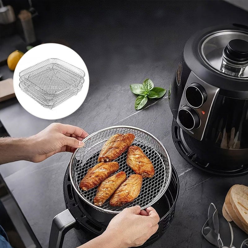 BowLift | 3-Layer Stackable Air Fryer Rack