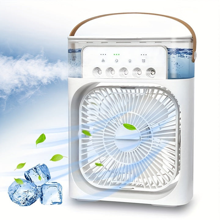 5A 2V Portable 600ml Spray Cooler Fan Desk USB Rechargeable Perfume Humidifier Air Conditioning A/C Cooling Fan 3 Wind Speeds | Bowlift