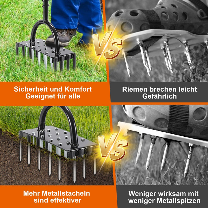 Lawn aerator aerifier verticutter for compacted soils | Bowlift