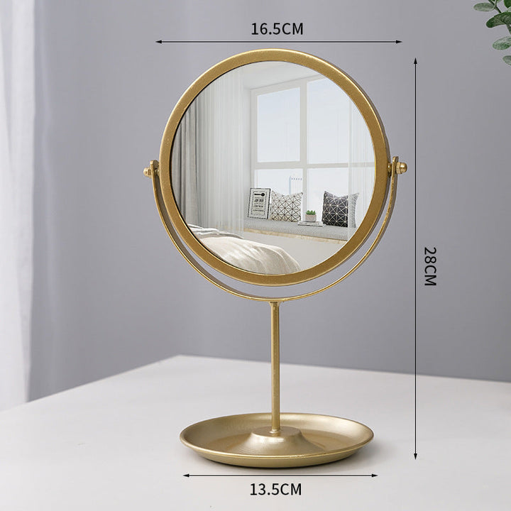 BowLift | Creative Metal Vanity Mirror with Multifunctional Jewelry Storage