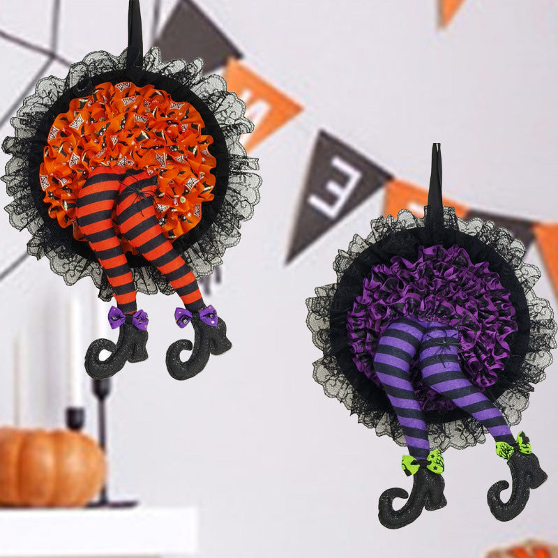 BowLift | Halloween Witch Long Leg Wreath