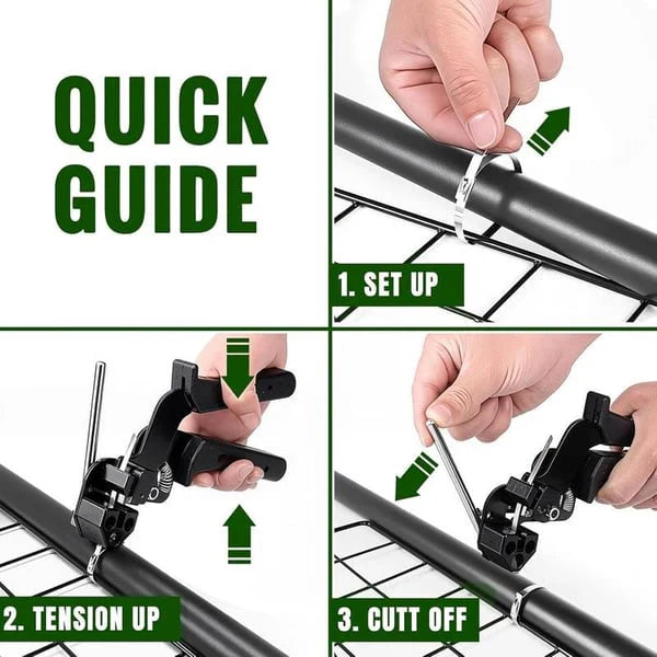 Stainless steel cable tie gun with 100 cable ties | Bowlift