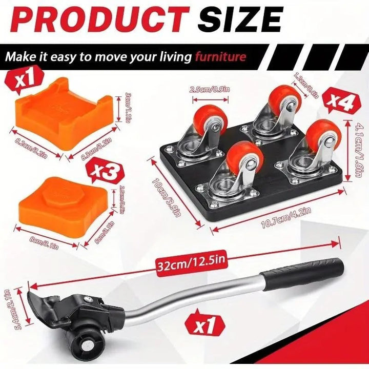 GlideMate — Heavy furniture moving made easy – Back-friendly, scratch-free and stress-free! | Bowlift