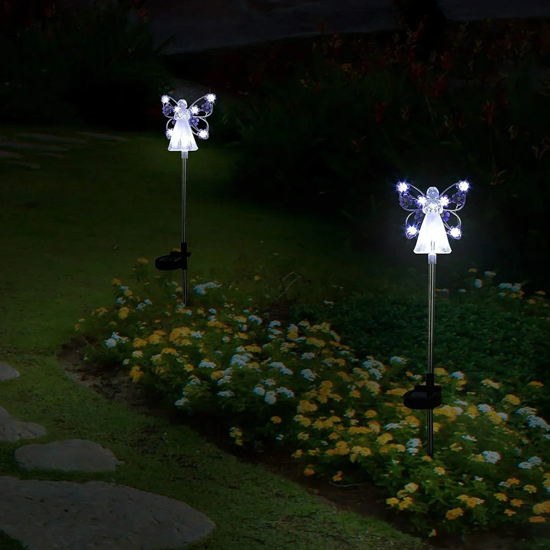 BowLift | Luminous Haven Solar Angel LED Garden Light – Elegant Outdoor Illumination for Gardens and Memorials