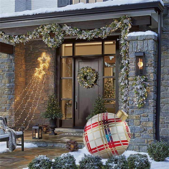 BowLift | Inflatable Christmas decorative balls | PVC outdoor balls | Weatherproof & reusable | Various designs