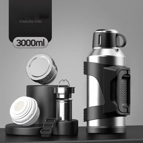 Stainless Steel Heavy Duty Travel Hiking Thermos | Bowlift
