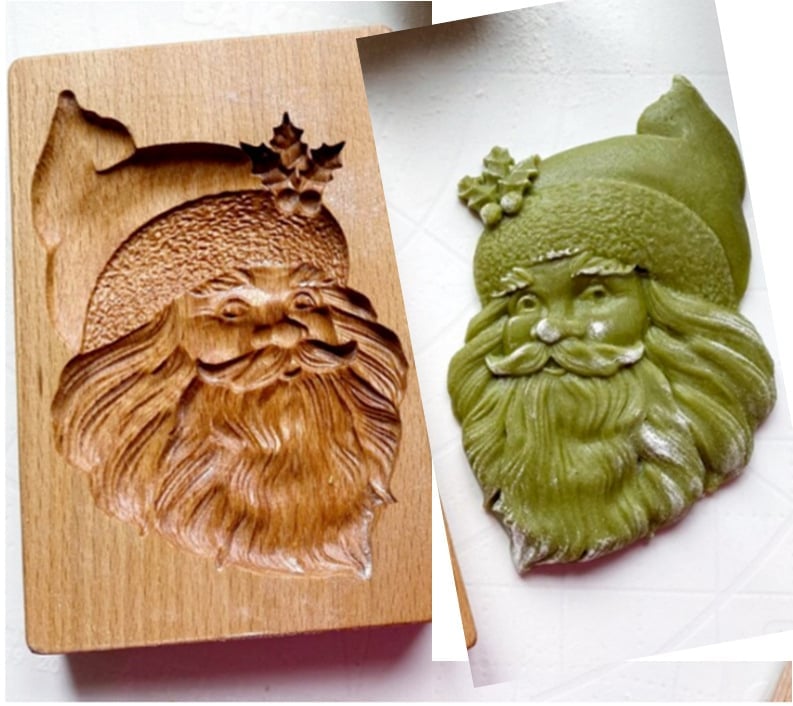 BowLift | Wooden Cookie Mold Set | Engraved Pastry Stamps | Gingerbread & Biscuit Press
