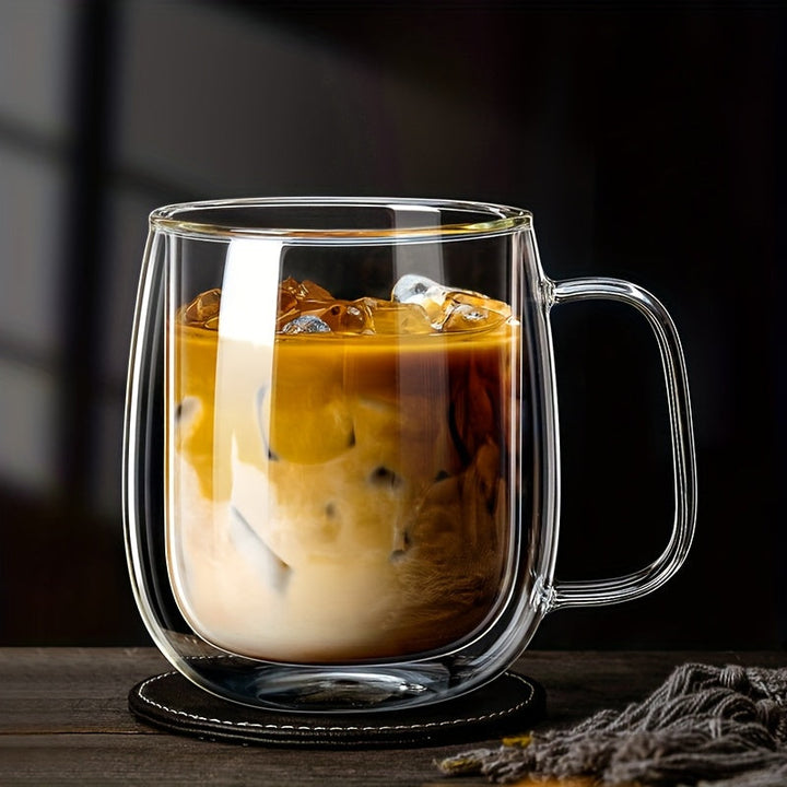 ThermoSip Double-Walled Glass Mug – Borosilicate Glass, Heat-Resistant & Elegant | Bowlift