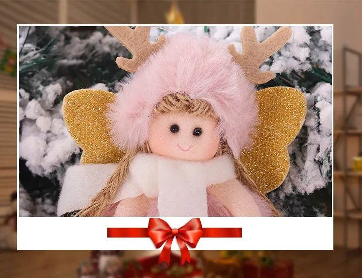 BowLift | Christmas Cute Fabric Antler Plush Girl Decoration Ornaments