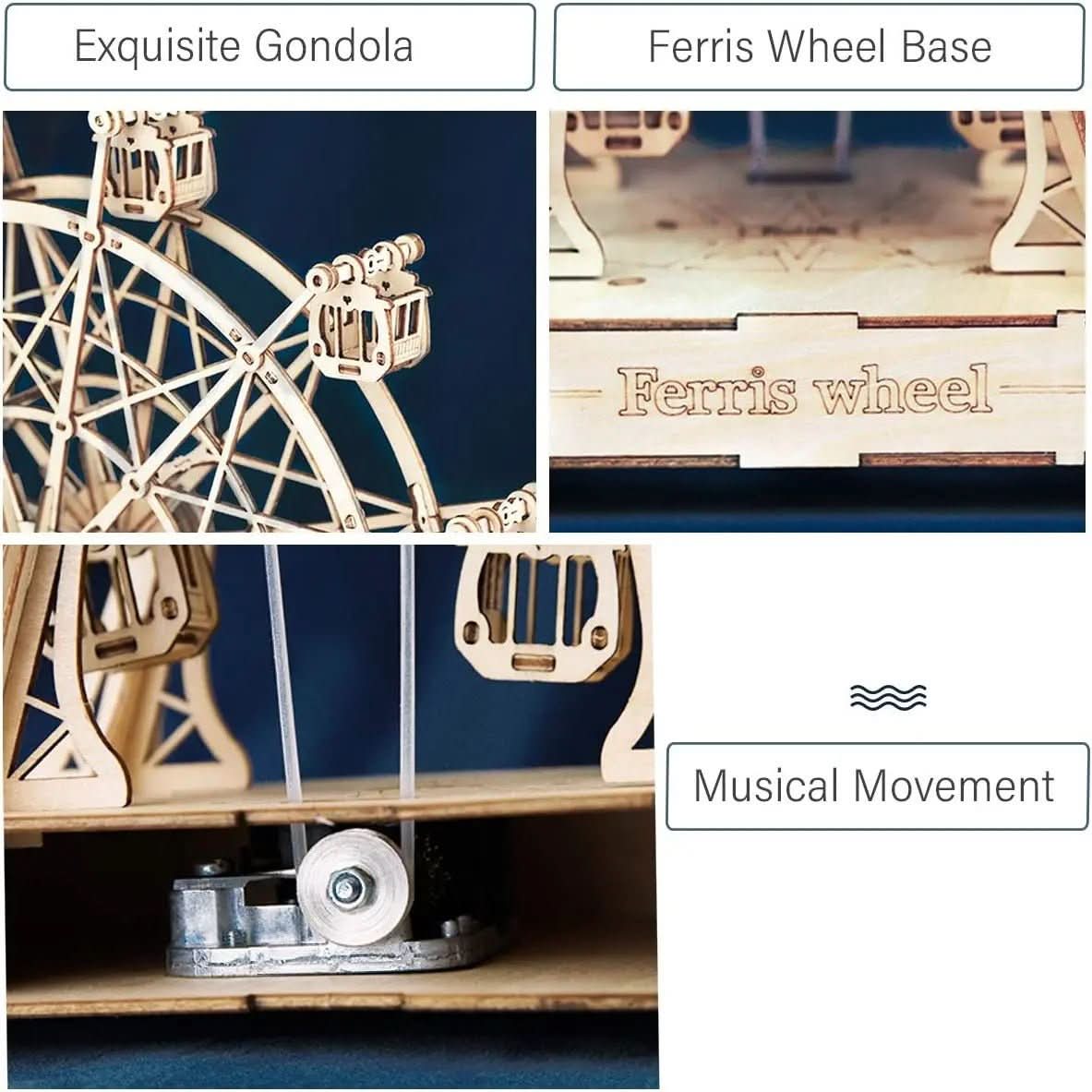 BowLift | 3D wooden model Ferris wheel to build yourself