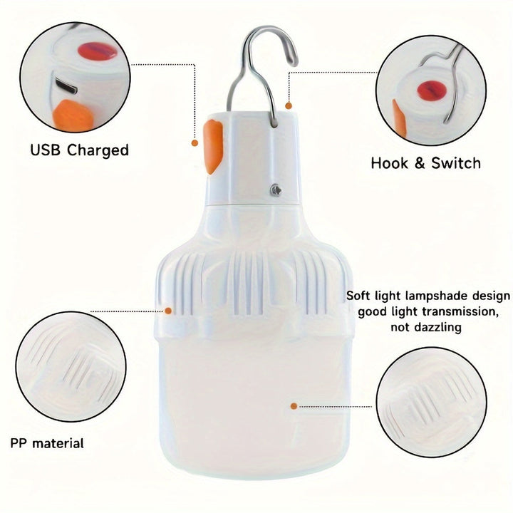 BowLift | PowerGlow LED Lamp – Rechargeable USB lamp with Lithium battery and ABS Housing