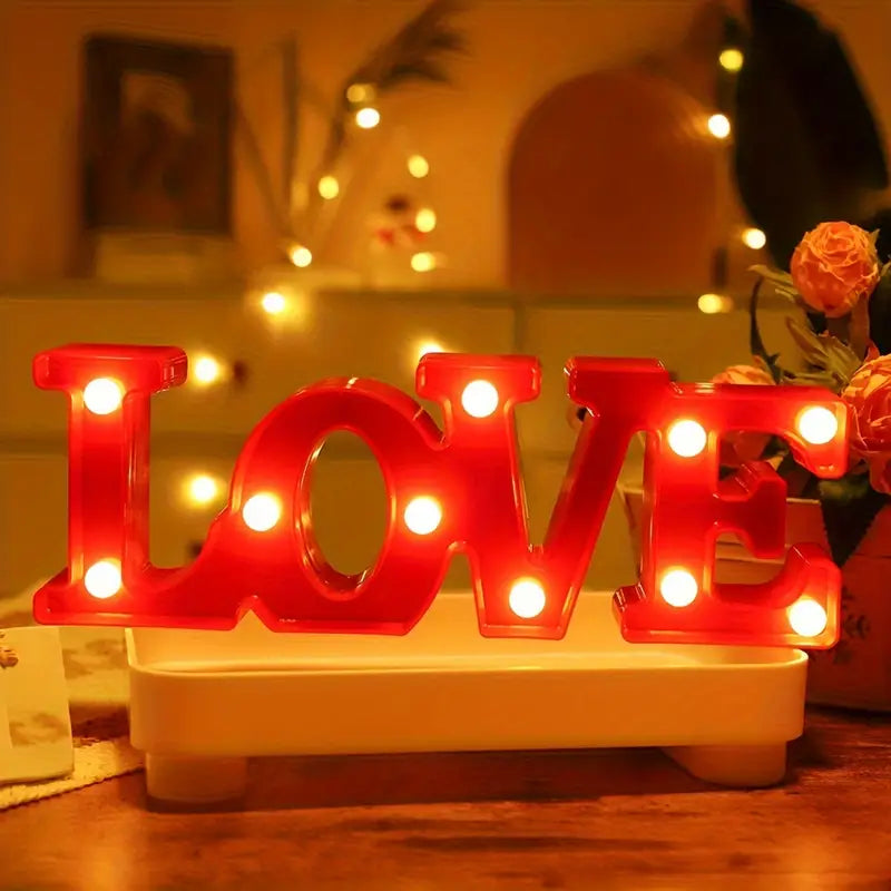 BowLift | LED letters, numbers, and symbols – luminous decoration with warm white light for parties and living spaces