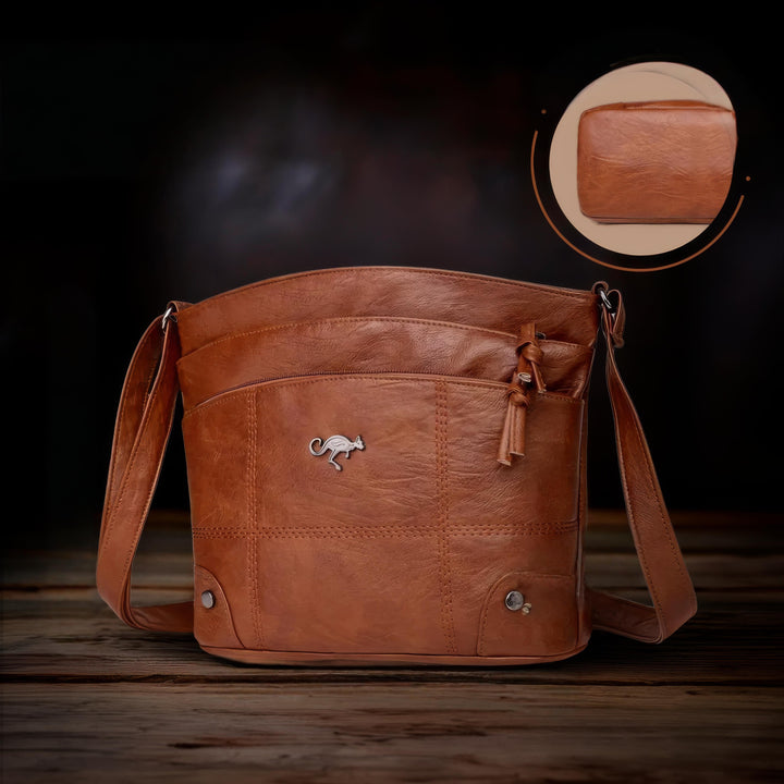 Ladies Handbag PU Leather Compact and Stylish with Spacious Pockets | Bowlift