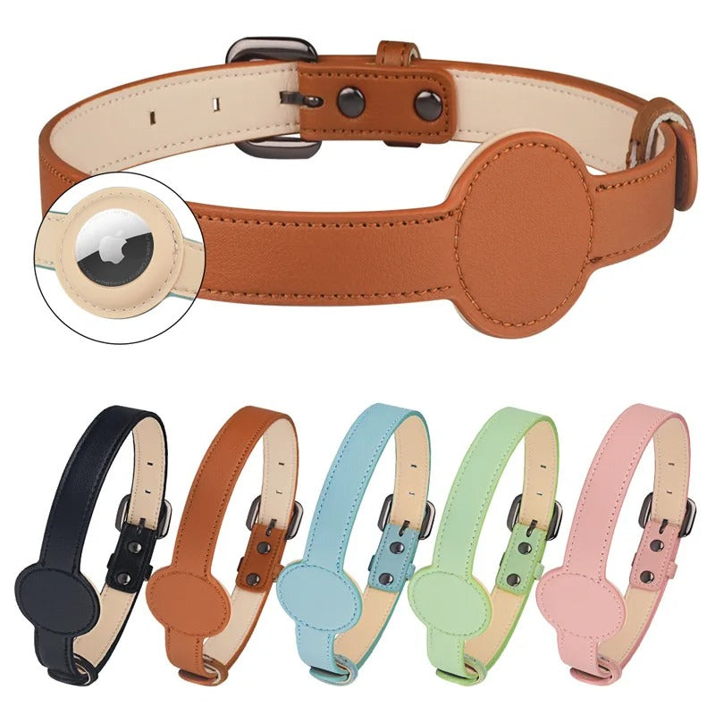 Edouard Collar – Luxe Dog Collar with Airtag Bowlift