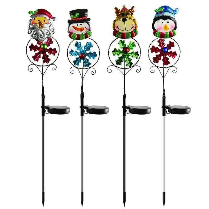 BowLift | Solar Christmas Led Snowman Elk Ground Plug Light