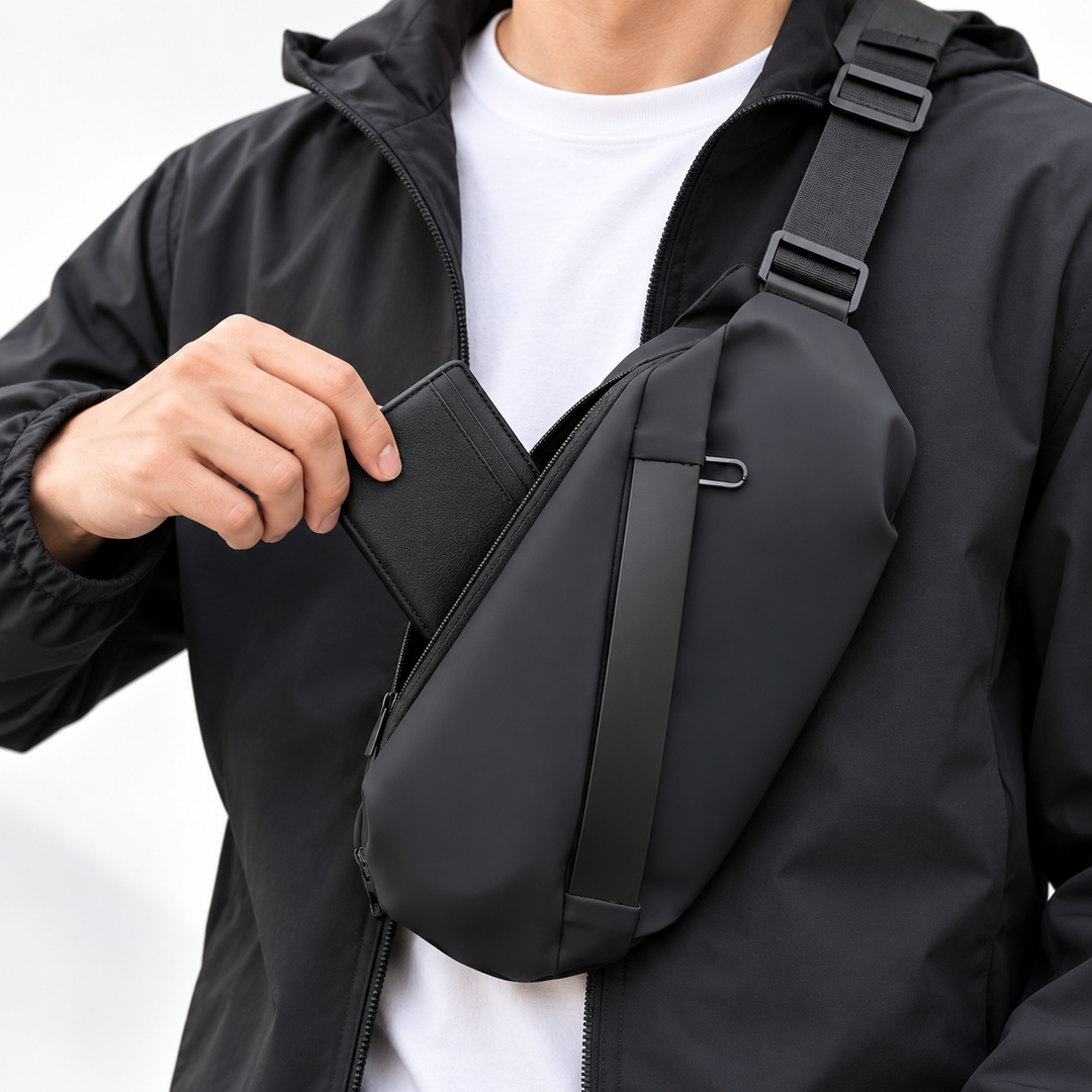 Waterproof Minimalist Technical Sling Waist Bag Bowlift