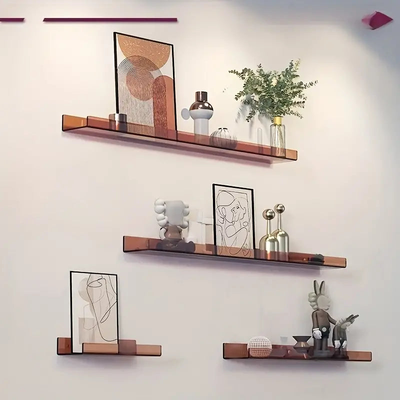 BowLift | Floating Wall Shelf - Industrial Wall Shelf - Shower Shelf - Shower Board - Blue