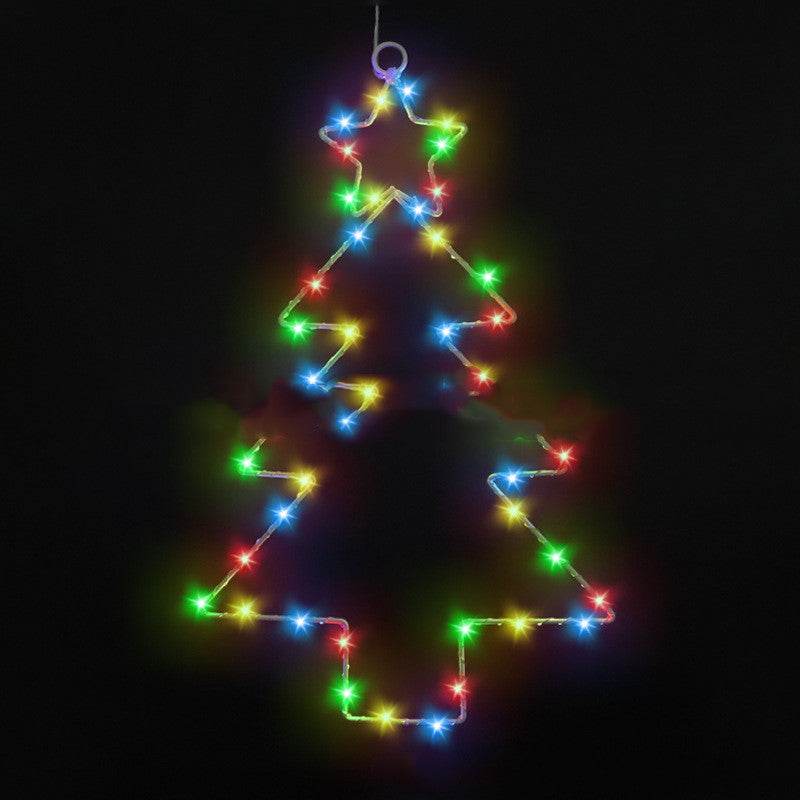 BowLift | Wrought Iron Christmas Tree Shaped Hanging Window Ornament