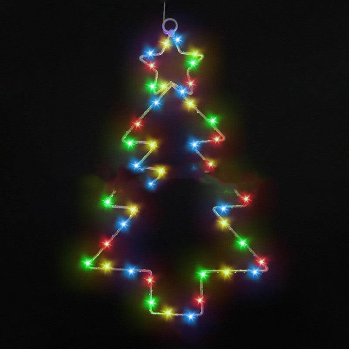 BowLift | Wrought Iron Christmas Tree Shaped Hanging Window Ornament