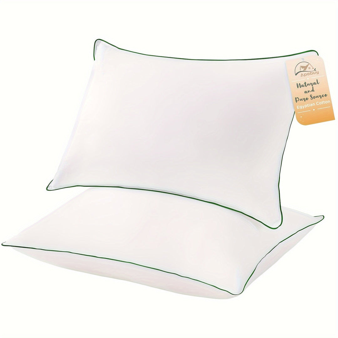 Cooling Bed Pillows for Sleeping – Luxury Hotel Quality with 3D Microfiber Filling and Breathable Cover – Ideal for Side, Back, and Stomach Sleepers, Queen Size | Bowlift