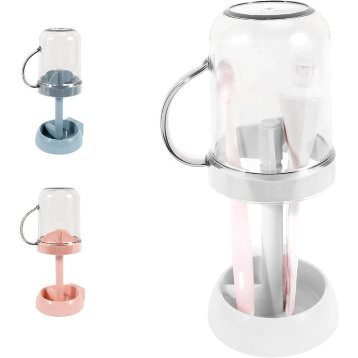 BowLift | Toothbrush Holder with Dust Cover & Wash Cup