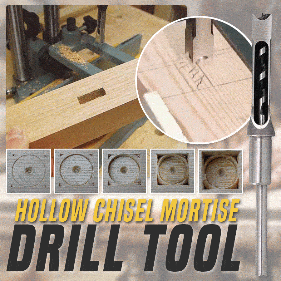 BowLift | Hollow chisel bit – Precise square hole wood tool