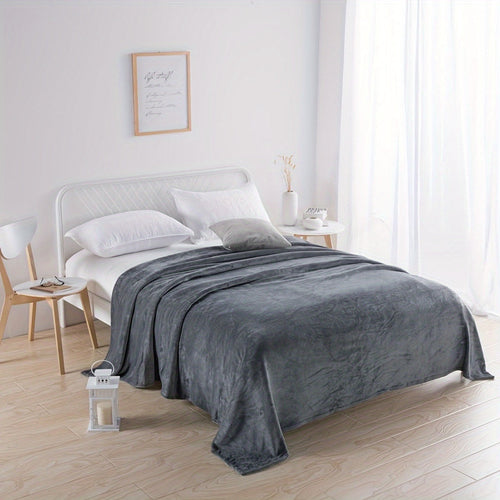 BowLift | Gray Flannel Blanket: Luxury Comfort for Every Season