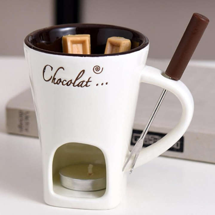 ChocoFondue - Elegant Bowl for Meltable Chocolate & Cheese Bowlift