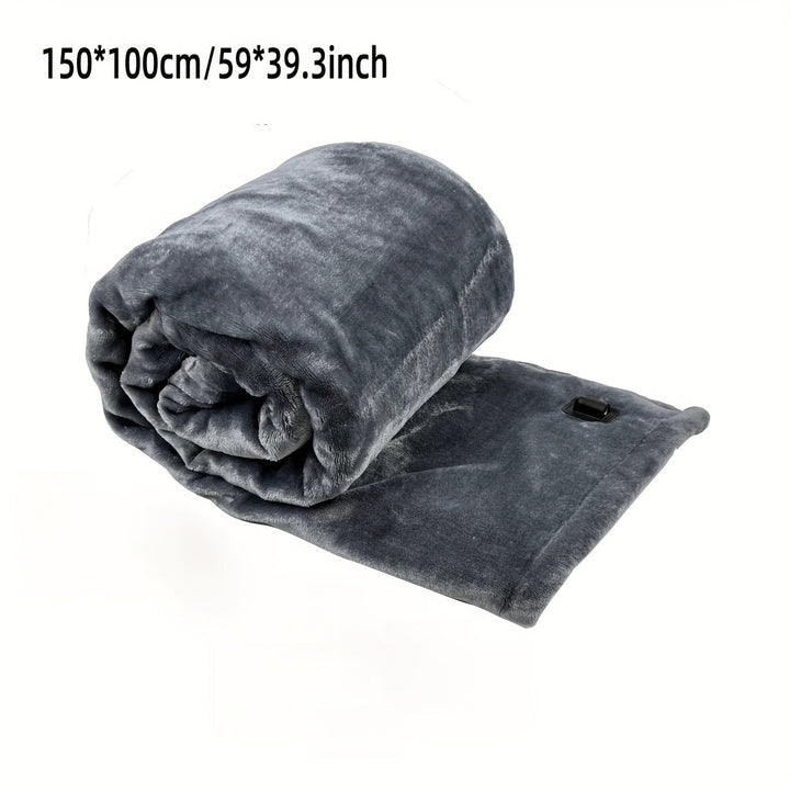12V Heated Car Bowliftanket - Soft Flannel Bowliftanket with Overheat Protection for Car and Camping | Bowlift