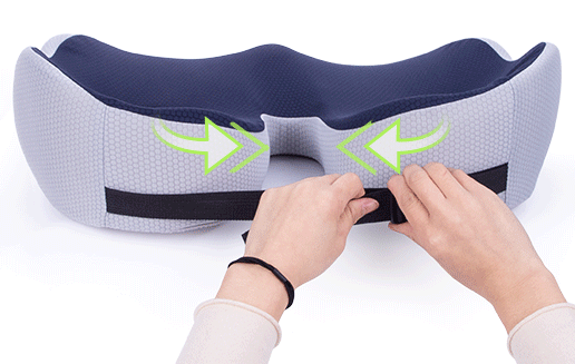 BowLift | Adjustable Memory Foam Seat Cushion for Sit Bone Relief | Ergonomic Design for Office Chair and Car Use