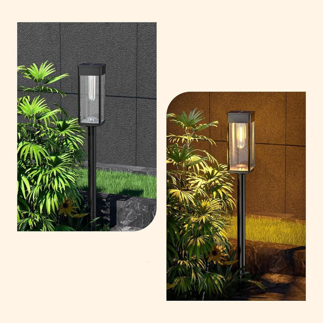 Solar-powered garden light for outdoor use - Modern LED pathway light for lighting pathways, terraces, and gardens | Bowlift