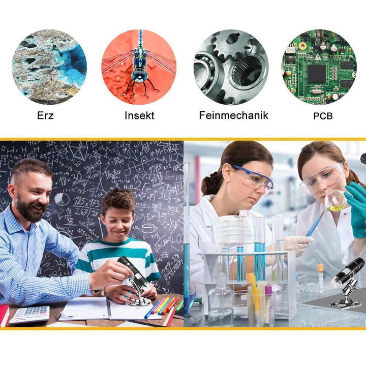 Wearable 1000X Zoom 1080p Microscope Camera | Bowlift