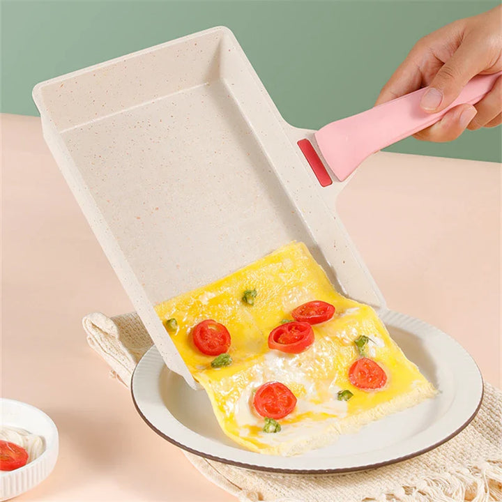 8" Aluminum Square Non Stick Frying Pan Mini Pancake Kitchen Cookware | Bowlift