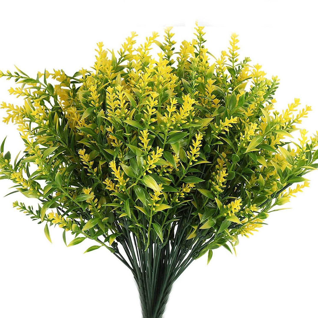 BowLift | 8 Bundles Artificial Lavender Plastic Flowers Decorations