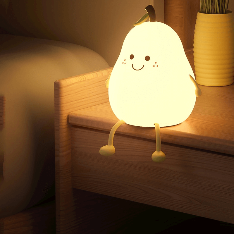 Cute peach-colored lamp with lighting | Bowlift