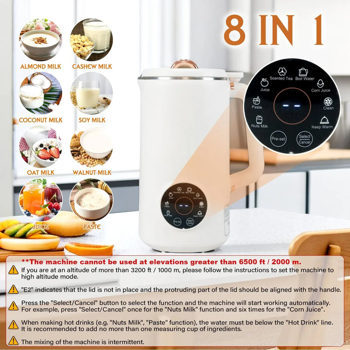 BowLift | 8-in-1 Nut Milk Maker (1000 ml) - NutriBlend