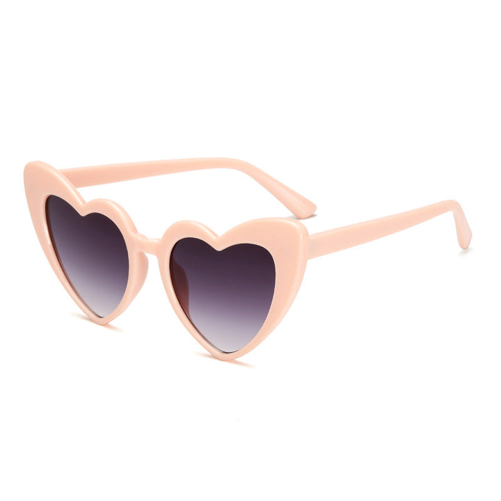 Ladies Heart-Shaped Sunglasses in Trendy Design Bowlift