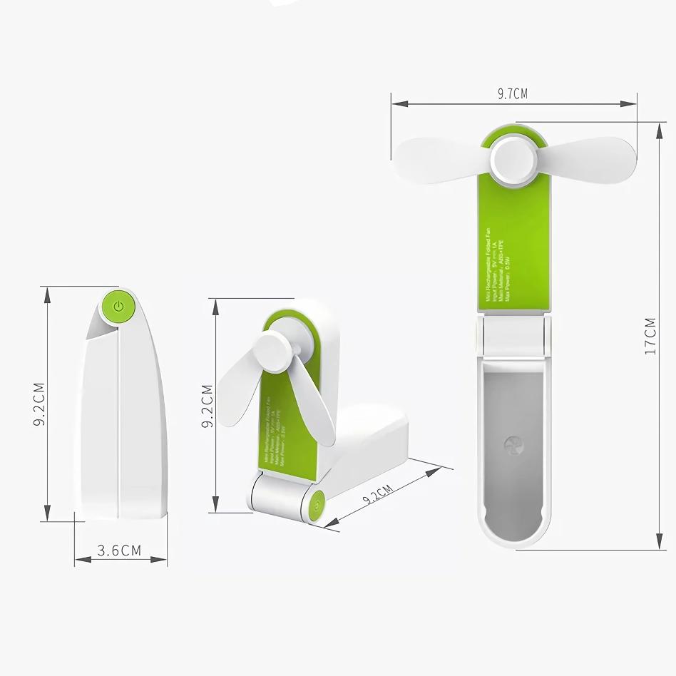 Compact Rechargeable Handheld Fan | Bowlift