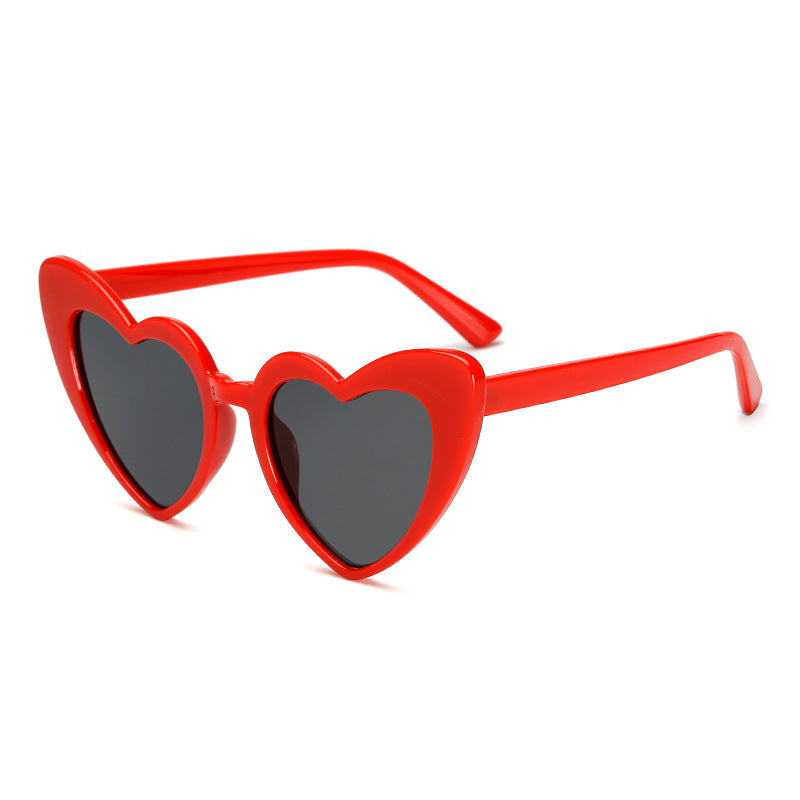 Ladies Heart-Shaped Sunglasses in Trendy Design Bowlift
