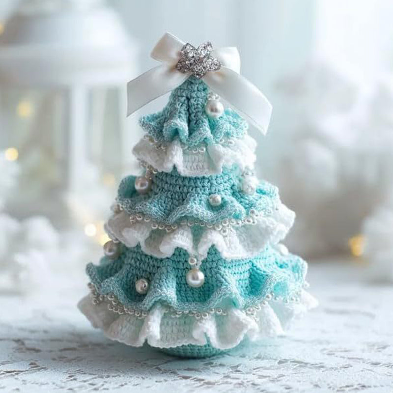 BowLift | PearlPine – Elegant hand-crocheted Christmas trees
