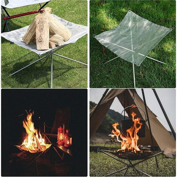 BowLift | Portable Fire Pit | Foldable Stainless Steel Design | Lightweight Outdoor Camping Stove