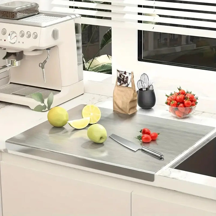 DouBowlifte-sided cutting board made of stainless steel – Non-slip & hygienic | Perfect for the kitchen | Bowlift