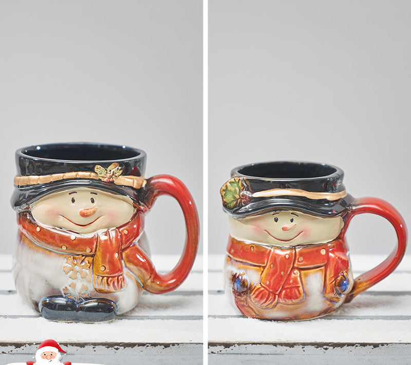 BowLift | Santa Snowman Marker Ceramic Breakfast Mug