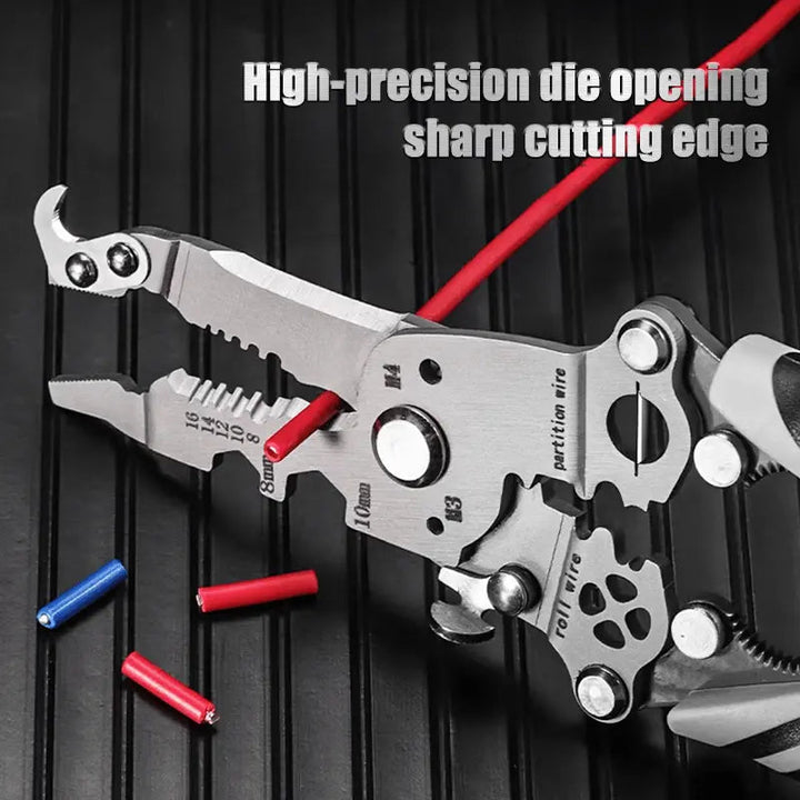 BowLift | Foldable 8-in-1 Wire Stripper for Electrical Work