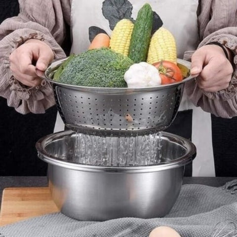 Stainless Steel Fine Mesh Strainer Set Bowlift