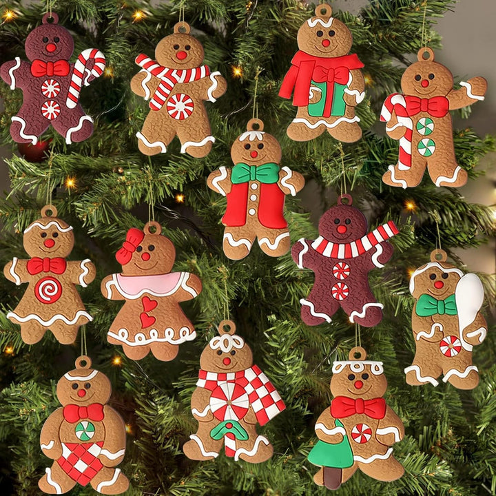 BowLift | Set of 12 Gingerbread Ornaments - SweetBakes